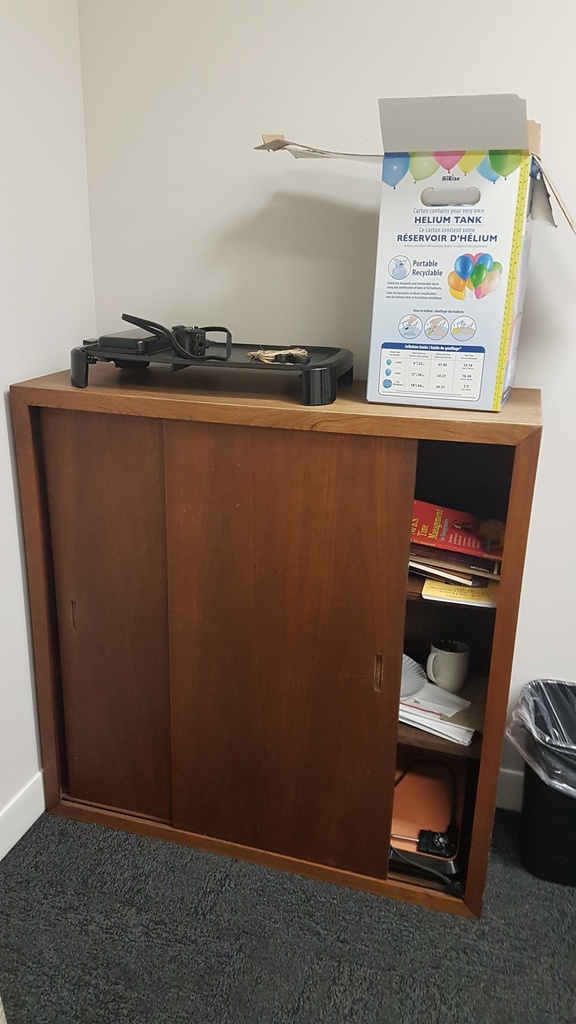 Wood Cabinet with sliding doors