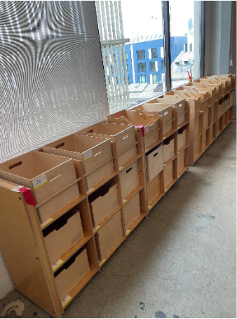 Cubbies with 36 slots