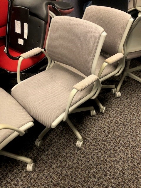 Conference room chair white &amp; gray