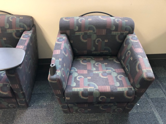 Lobby chair, without movable armrest