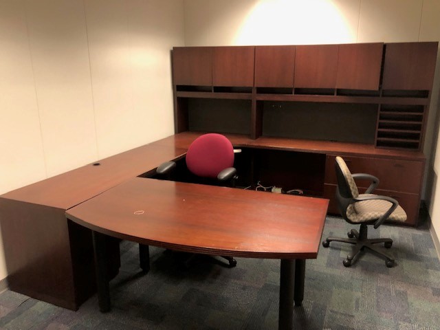 Office set-up, with hutch