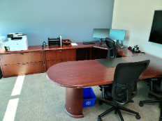Desk with 2-Drawer Filing Cabinet