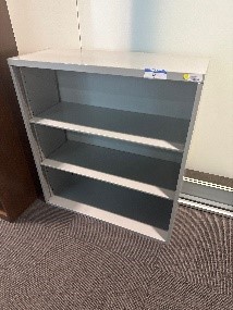 #4 - Metal 3 Shelf Bookcase36 x 14 x 39