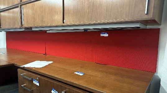 #31 - Red tack Board60 x 20 x 1 