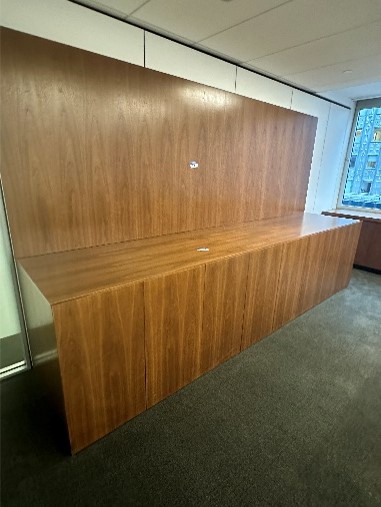 #53 - wooden 8 door cradenza 1/2144 x 33 x 35.5