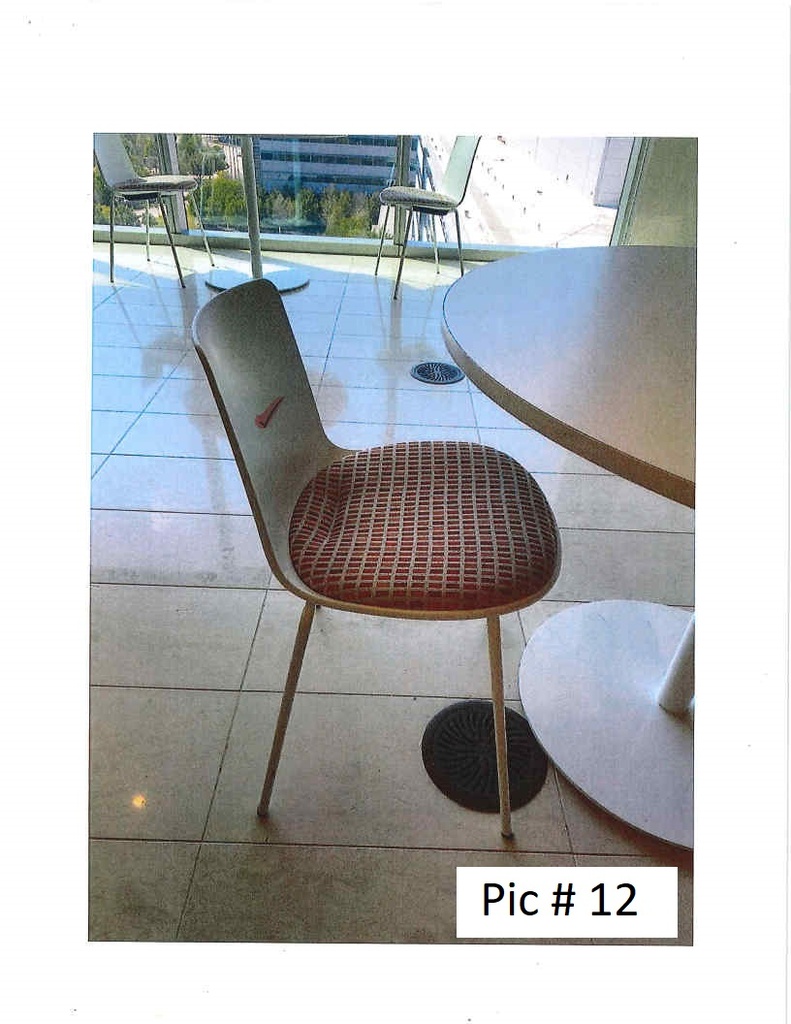 Lunch Chairs18" x 16 1/2 x 35"
