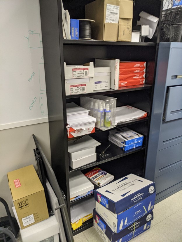 Black 6-Shelf Bookcase