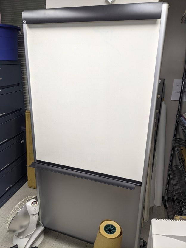 Standing Grey White Board