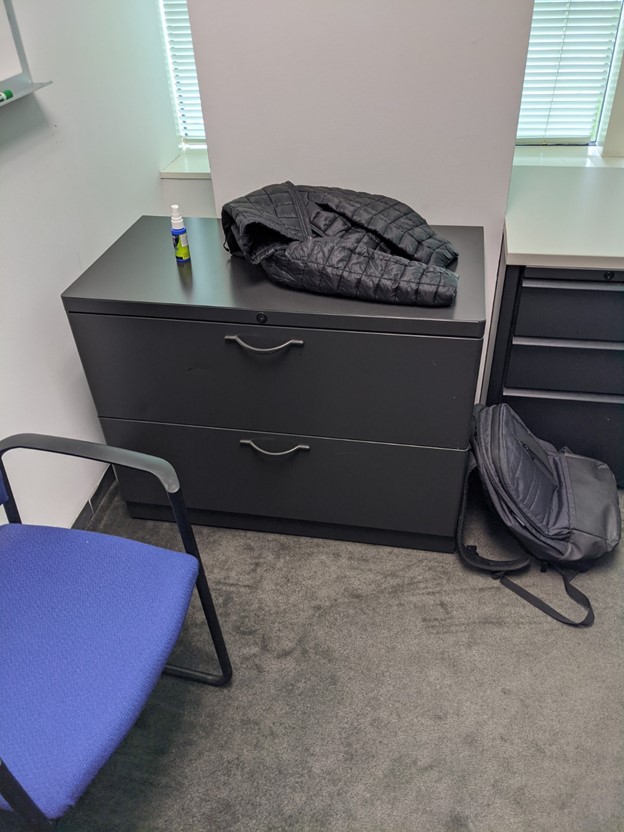 Grey 2-Drawer Lateral Filing Cabinet (36"x19")