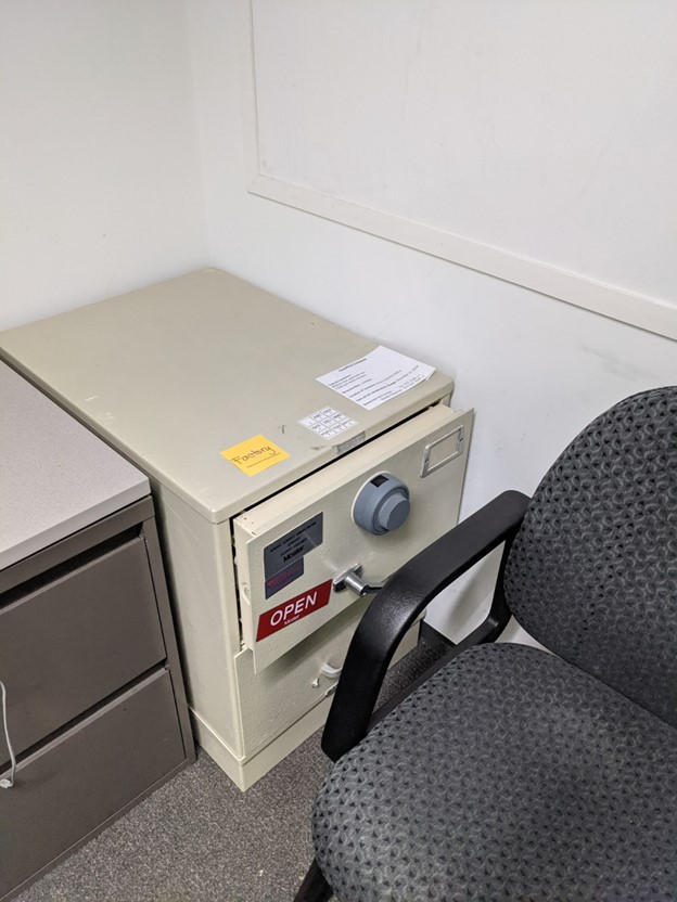 White 2-Drawer Safe