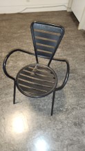 Metal stacking chairs