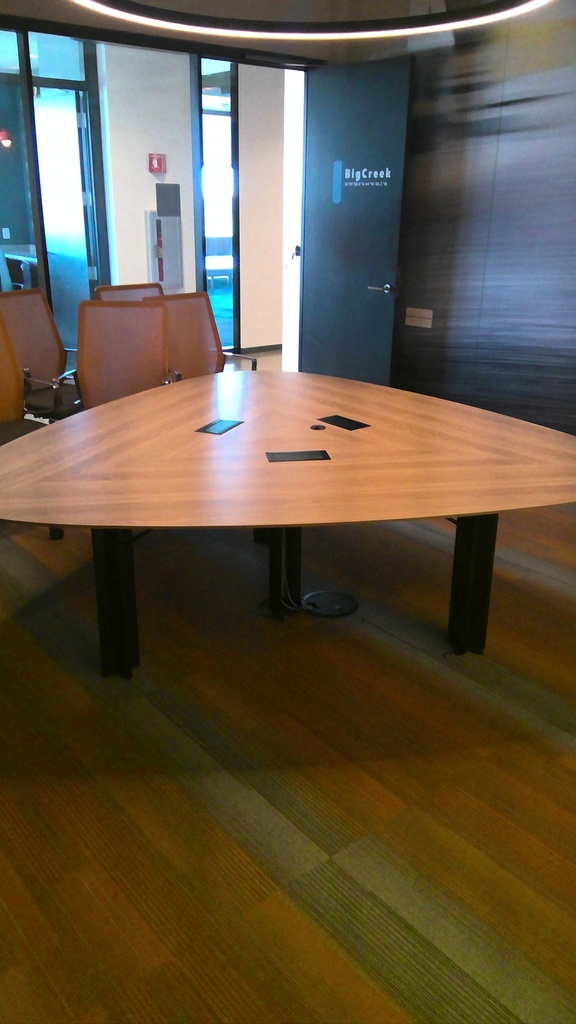 Guitar pick conference table, 82"