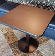 Square Brown Table, 30" x 30" x 30"