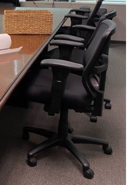 Black Task Chair with Mesh Back