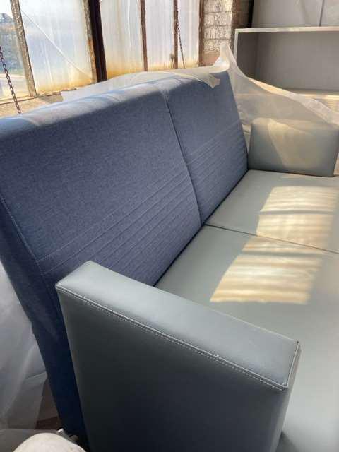 Sofa, Grey and Blue