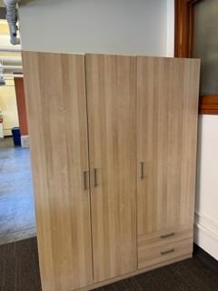 WOOD Wardrobe Cabinet - 18"X52"X62"