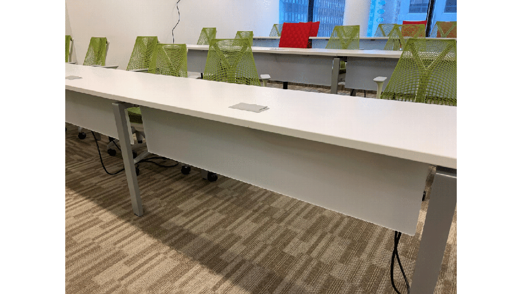  Training Tables 2’ x 5’ 4 rows of 3, powered