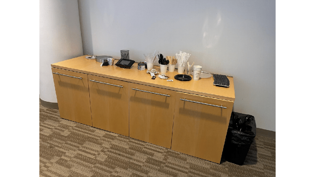 credenza table **Photo Representative**