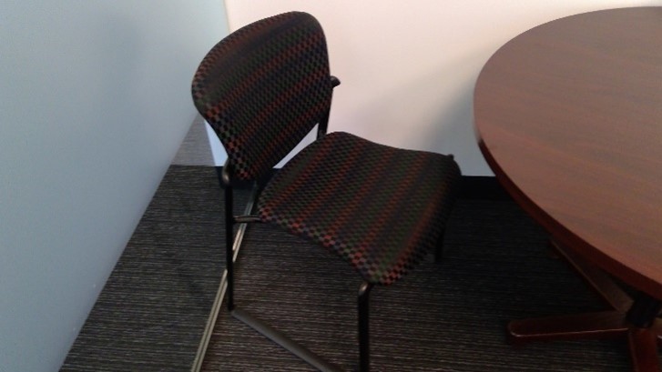  Haworth Chairs Black Checked Fabric Visitor Chairs