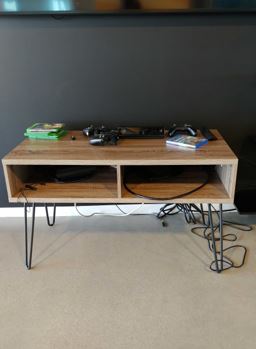 TV table, brown
