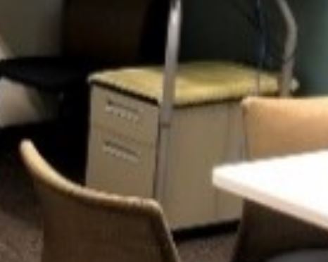 Beige Pedestal with Fabric Top (varying colours)