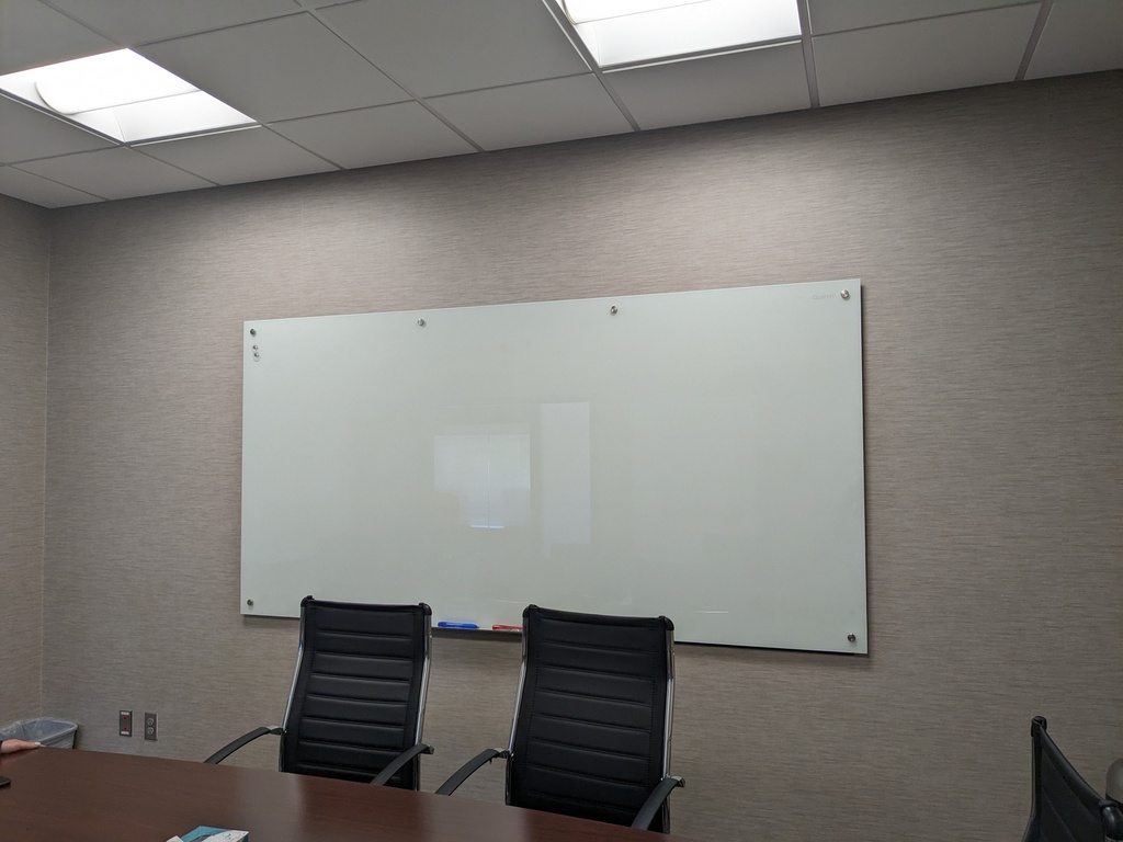 wall fixed glass boards (7'x3')