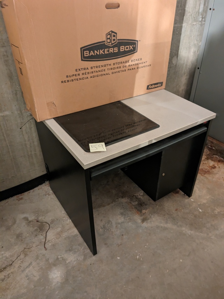 specialty table with light (2.5'x2'x2.5')