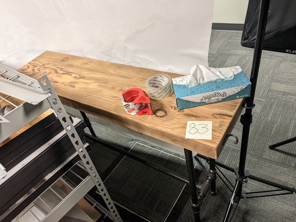 rustic side table (5'x1.5'x2')