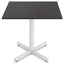 square table with 2 metal bases (3'x3'x2.5')