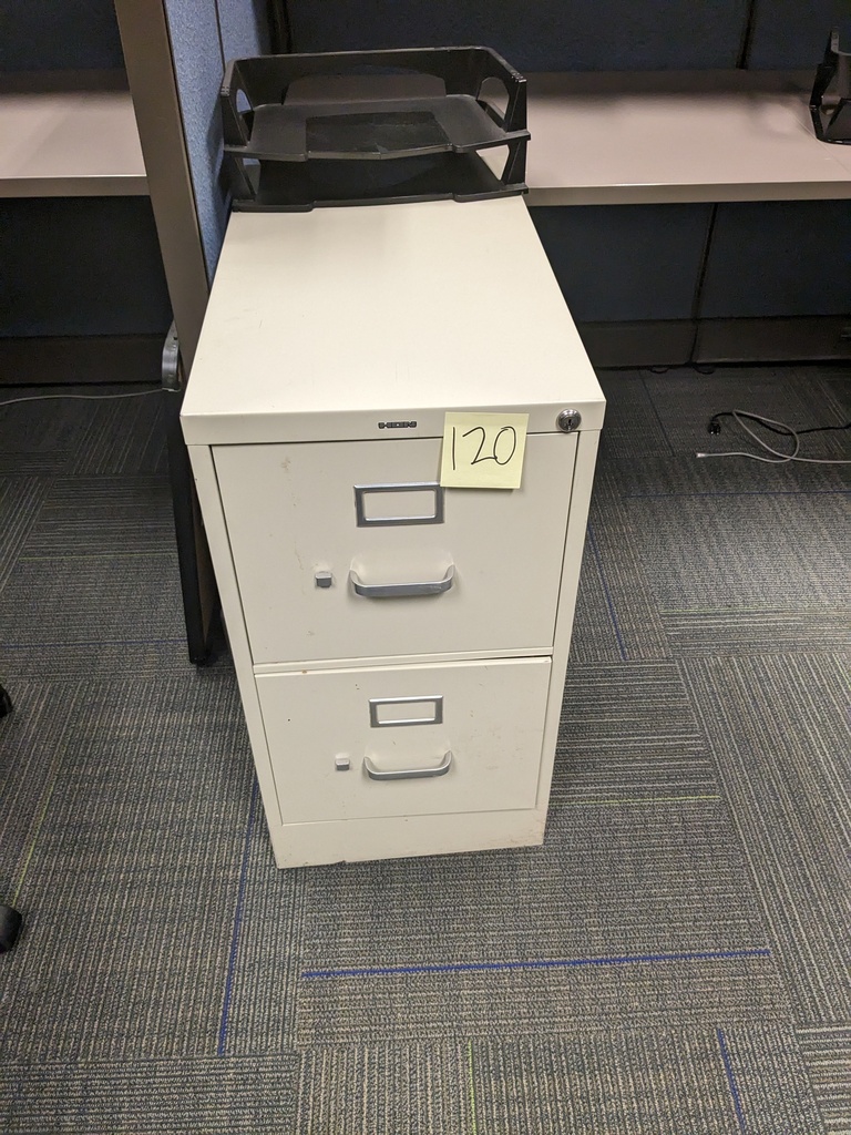 metal file/file cabinet - white
