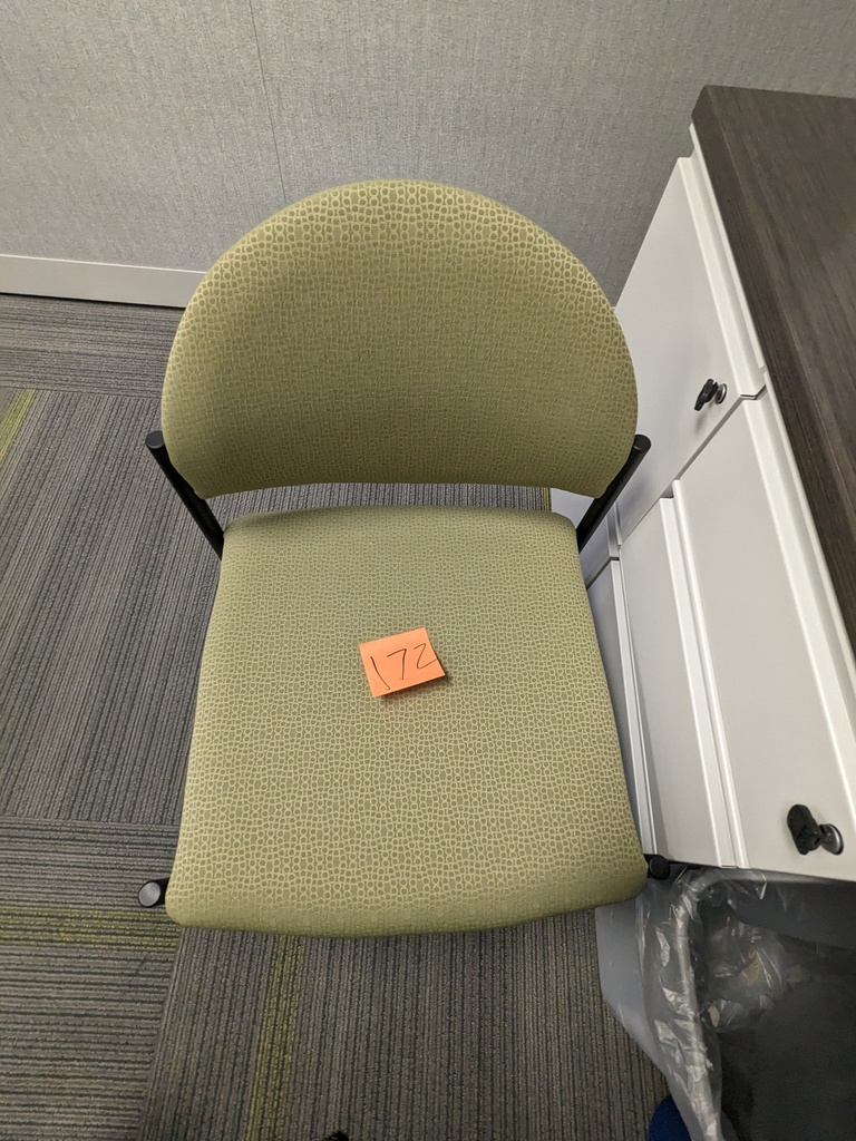 guest chair, fully upholstered, 4 leg base, no arms