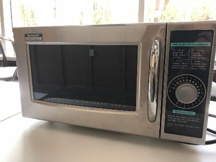 Silver Sharp Microwave