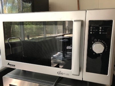 Silver Amana Microwave