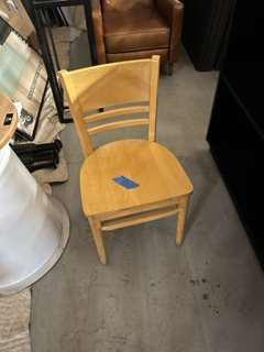 Wood Chair(Lighter Natural Wood Finish)