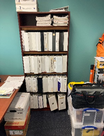 Wooden Bookcase, 30x12x72"