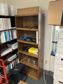 Wood Bookshelf, 28x12x72"