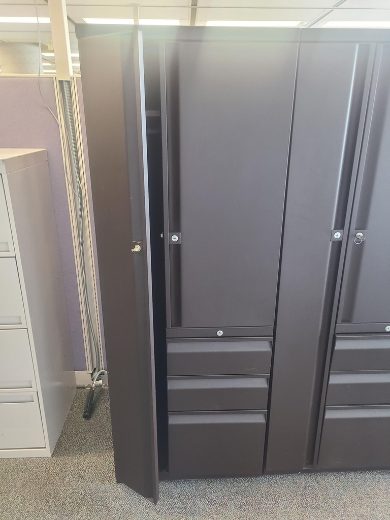 Brown cabinet with wardrobe - 24x24x66