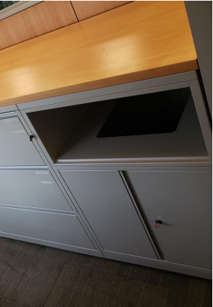 Trash Unit - 30" W 3-high