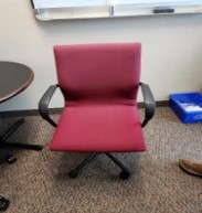 Task Chair - red, square