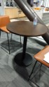 Brown round table 