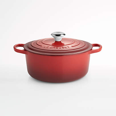 Le Creuset Dutch Oven, Red, NO LID, 6 3/4 quart