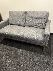 Grey Love Seat