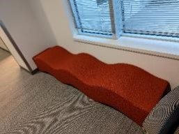 Bench, Red, 19" x 97" x 19"