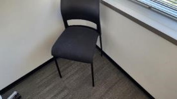 Chair, Guest, Black, 20" x 20" x 32"