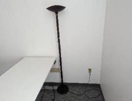 Lamp, Floor, Black, 12" x 12" x 85"