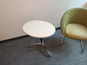 Table, Laptop, White, 25" x 18" x 26"