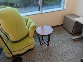 Table, Side, Red Wood, 18" x 18" x 20"