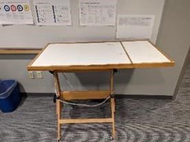 Table, Side, Wood/White, 49" x 24.5" x 40"