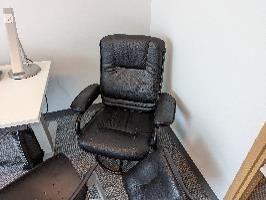 Chair, Lounge, Black, 32" x 28" x 35"