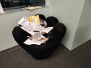 Chair, Lounge, Black, 32" x 27" x 28"